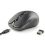 NGS Ratón Inalámbrico Recargable Multidispositivo Evo Spook Negro - Triple Conexión 2.4 GHz/Bluetooth 5.1/5.0, 3 Dispositivos, Botones Silenciosos, DPI Ajustable 800/1200/1600